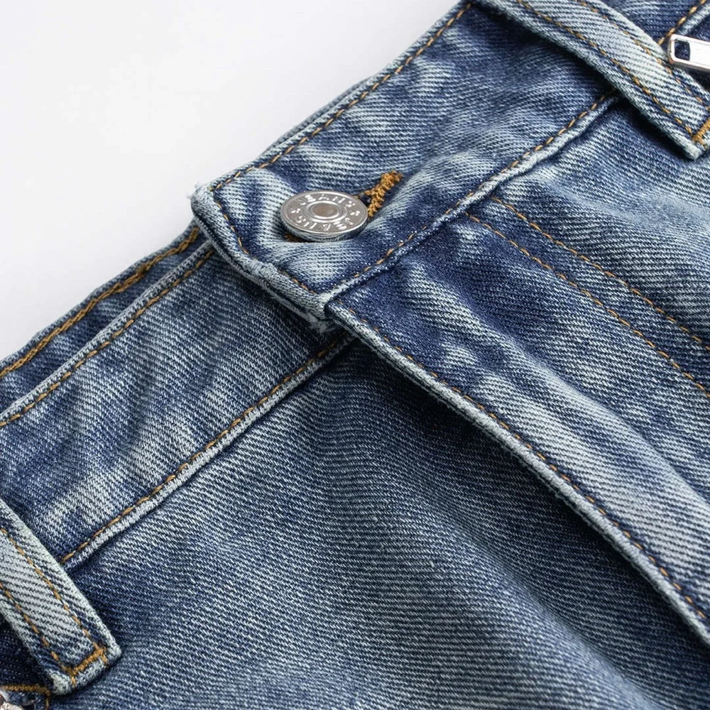 Micas Denim Washed Pocket Skirt size XL 3-17